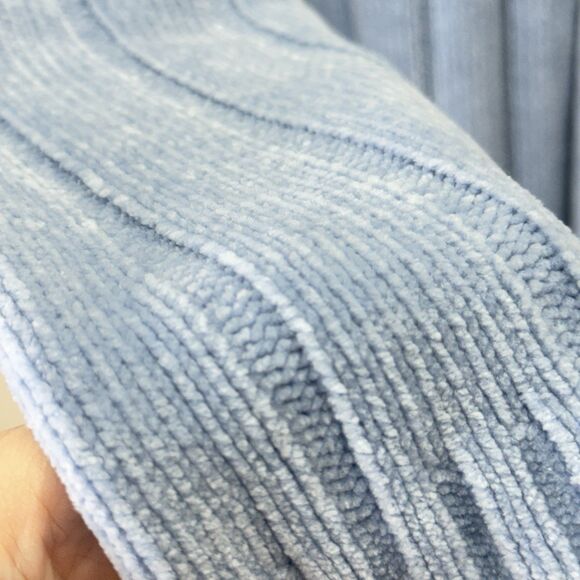 Y2K South Pole Mock Neck Sweater Men’s XL Baby Blue Hip Hop Streetwear Gorpcore - Picture 6 of 10